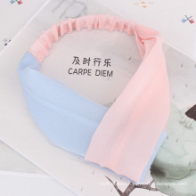 2018 Summer Beach Design Double Color Handbands for Women Hair Accessories